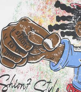 เสื้อยืดพิมพ์ลายการ์ตูนแนวสตรีทสำหรับผู้ชายเสื้อยืดประดับพลอยเทียมขนาดใหญ่แบบสั่งทำสำหรับฤดูร้อนสไตล์2025 - Product Image 5