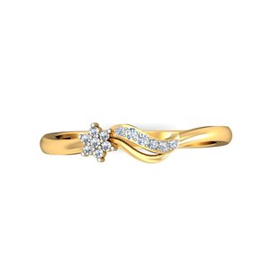 Ishi Diamonds Magnificent 18K Gold Lab Grown Diamond Anillo - Product Image 5