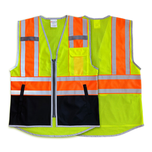 Chalecos DE SEGURIDAD reflectantes industriales y de construcción 2025 con logotipo personalizable Diseño ligero de alta visibilidad para chaleco de seguridad laboral - Product Image 3