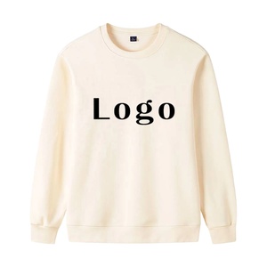 Sweatshirts d'hiver en molleton de coton mélangé personnalisables pour hommes, couleur unie, logo personnalisé de haute qualité, vente en gros - Product Image 2