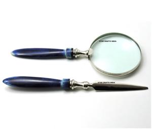 Precio al por mayor, juego de lupa y cortador de papel con mango de carcasa, marco de Metal, telescopio, lupa astronómica - Product Image 6