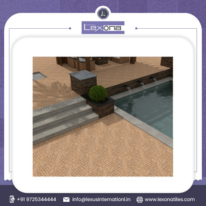 กระเบื้อง50X50cm ปูพื้นลายครามแบบด้านสำหรับห้องนั่งเล่นสวนจากอินเดียผู้ผลิตขายส่ง - Product Image 6