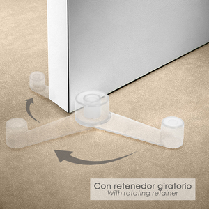 Adhesive Door Stop with Transparent Retainer - Product Image 4