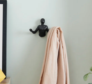 Ensemble de crochets muraux en fer au design moderne crochets de cintre à clé en métal pour décoration de chambre verticale crochet mural saillant d'anniversaire - Product Image 3