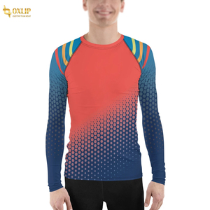 Protège-éruptions cutanées en spandex de haute qualité pour hommes avec impression par sublimation de logo personnalisé Maillot de bain à compression longue Caractéristiques respirantes anti-UV - Product Image 3
