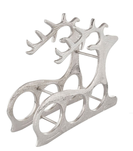 Sculpture moderne de cerf Ensemble de deux ornements décoratifs en aluminium Objets et sculptures décoratifs pour la maison pour Noël - Product Image 3