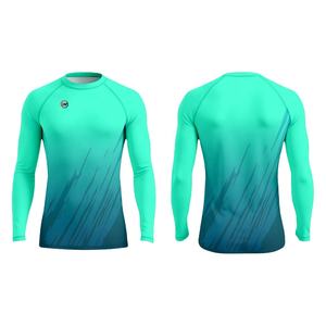 Protector de erupción de compresión unisex UPF 50 + con mangas largas apto para deportes acuáticos - Product Image 1