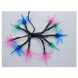 1M 10 LED Dragonfly Multicolor Battery <b>Operated</b> PVC String <b>Light</b> Indoor Home Decoration Christmas Holiday Party Fairy <b>Lights</b> - Product Image 3