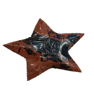 Super Qualité Acajou Obsidienne Nouveau Modèle Étoile Sculpté Reiki Art Coeur Quartz Naturel Agate Pierre Semi-Précieuse Artisanat - Product Image 1