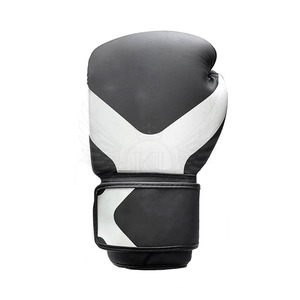 Guantes de boxeo de cuero y cuero PU de 8oz hechos en fábrica para Fitness MMA y entrenamiento Guantes cómodos de tamaño adulto para uso - Product Image 2
