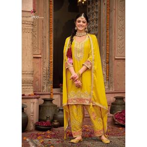 ชุดสلوارปากีสถานผ้าฝ้ายธรรมดา ความต้องการสูง ผลิตจากผ้าชิโนน เหมาะสำหรับการปรับแต่ง รับออเดอร์จำนวนมาก จัดส่งทั่วโลก - Product Image 1