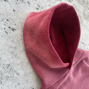 Unisex Custom Streetwear pullover Crew Neck Waterproof Hoodie French Terry <b>Flannel</b> Oversized Faded Heavyweight Acid <b>Wash</b> Winter - Product Image 3