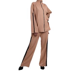 ชุดเซ็ตเสื้อฮู้ดดี้และกางเกงจ็อกเกอร์ผ้าฟลีซคอตตอน 100% สไตล์สตรีทแวร์สำหรับฤดูหนาว พร้อมโลโก้สั่งทำพิเศษ - Product Image 1