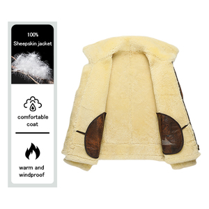 Veste en cuir G1 en peau de mouton brodée sur mesure pour hommes à forte demande, veste pour hommes, teinte unie - Product Image 5