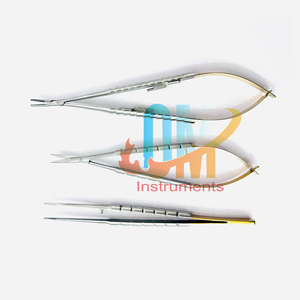 Castroviejo ที่เก็บกรรไกรขนาดเล็กแบบโค้ง TC คีมทันตกรรมชุดอุปกรณ์ทำตาฟันทำจากสแตนเลสคุณภาพดีเยอรมัน | oldmed - Product Image 2