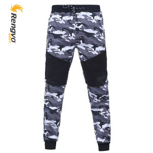 Conjuntos de chándal de talla grande para hombre a la moda, ropa deportiva con estampado de camuflaje de 2 piezas, chaqueta informal transpirable de secado rápido, Pantalones - Product Image 5
