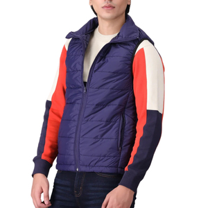 Gilet matelassé sans manches léger pour hommes avec matériau résistant à l'eau et options de logo personnalisé Vestes pour hommes - Product Image 4