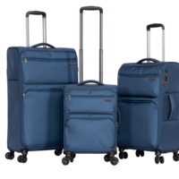 Ensemble de bagages souples en tissu Oxford au design élégant et personnalisé, avec chariot en aluminium à 4 roues rotatives à 360°, léger en ABS, simple et standard