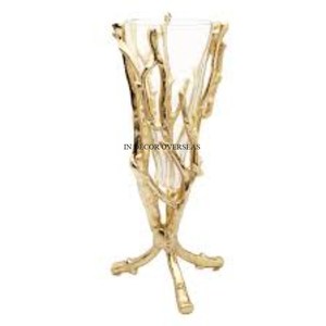 Vente chaude Haute Demande Plaqué Or Heavy Duty Métal Designer Cadre Pour Verre Clair Fleur Vase Table Pièce Maîtresse Et Décor - Product Image 1