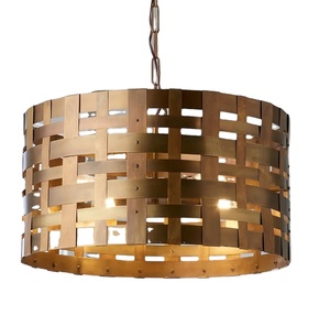 Lámpara LED de araña para interior, iluminación de lujo con revestimiento de oro, diseño moderno y elegante, luz colgante de Metal, baja cantidad mínima - Product Image 1