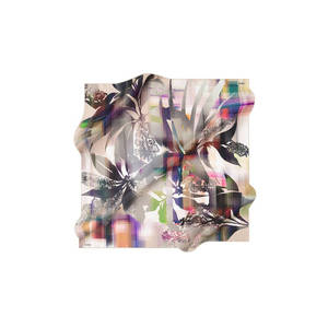 Satin Silk Leopard Print <b>Square</b> <b>Scarf</b> for Spring Summer - Product Image 1