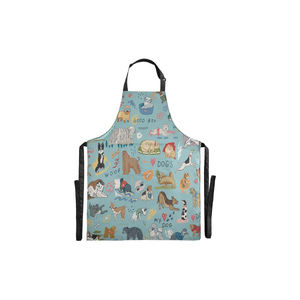 Delantal de cocina con estampado personalizado de Grado Profesional, babero de algodón puro sin mangas para el hogar, Hotel, restaurante, uso para cocinar - Product Image 1