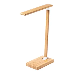 Lampada da Scrivania Ecologica in Bambù Holop, Accessori Verdi per Ufficio - Product Image 1