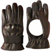 Gants de skateboard pour hommes et femmes, sports de plein air, protections amovibles, cuir, couleur et logo personnalisés, longboard, descente en glisse