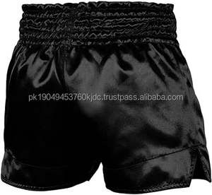 Pantalones cortos de boxeo Muay Thai con logotipo personalizado para hombre, nueva llegada, ropa de lucha de tendencia caliente para MMA, servicio OEM disponible - Product Image 3
