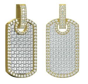 Pendentif en argent sterling 925 avec diamant moissanite, bijoux hip-hop, cadeau de Noël, cadeau pour elle - Product Image 1