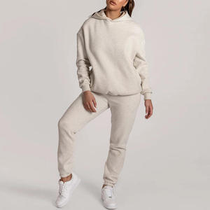 High Quality Custom Logo Blank Jogger <b>Flare</b> Sweatpants Cropped Pullover Plain Sweat Suit Mens Two Piece Hoodie Sets Tracksuit - Product Image 2