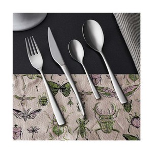 Vaisselle forgée à la main résistante Poignées nouées Ensemble de couverts en métal Couverts Argent fini pour la maison Hôtel et restaurants Utilisation - Product Image 5
