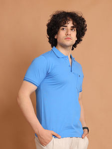 เสื้อโปโล170gsm ผู้ชายเสื้อโปโลผ้าคอตตอน2025จากอินเดียเสื้อโปโลลายปิเก้กอล์ฟออกแบบโลโก้ได้ตามต้องการ - Product Image 5