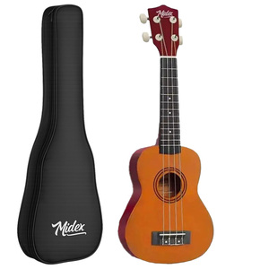Ukelele de Concierto Naranja de 23 Pulgadas con Diapasón de Palisandro |   Midex UKX-233YL - Product Image 1