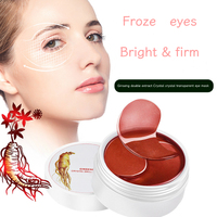 Soins de la peau coréens Solution raffermissante et anti-rides pour les sous-yeux Concombre de mer et hydrogel noir Patch coréen pour les yeux