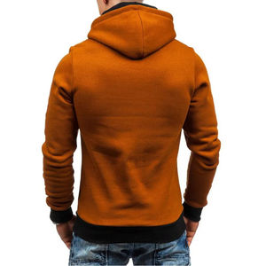 Ropa de hombre Sudaderas para hombre Camisa con capucha Pullover Nuevo en otoño Invierno Casual Sudadera con capucha Cremallera diagonal Impreso Moda Tops - Product Image 6