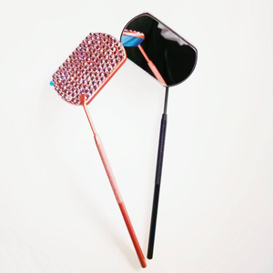 Miroirs de cils professionnels en forme de lèvre en acier inoxydable rouge pour extensions de cils prix de gros en vrac - Product Image 4