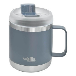 Tazza Termica in Acciaio Inossidabile 470 Ml con Protezione Antispruzzo e Coperchio a Vite Grigio Chiaro - Product Image 5