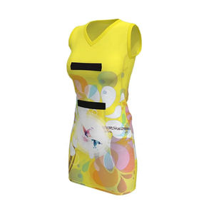 ชุดเดรสเน็ตบอลแบบสั่งทำพิเศษสำหรับผู้หญิง ชุดยูนิฟอร์มเน็ตบอลแบบซับลิเมชั่น กระโปรงกอล์ฟสำหรับผู้หญิง กระโปรงพลีทน้ำหนักเบา มีกระเป๋า - Product Image 5