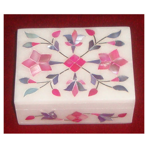 Caja con incrustaciones de anillo para pulsera, joyería y caja de almacenamiento de comida seca, personalizada, artesanías, mármol Natural, madre de perla - Product Image 1