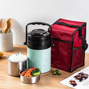 Conteneur alimentaire isotherme en acier inoxydable double paroi anti-fuite 1,5/2,0/2,3L, boîte à lunch portable pour enfants, idéal pour l'extérieur - Product Image 3