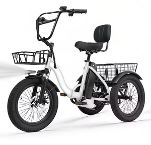 Triciclo Eléctrico E Trike con Motor sin Escobillas de 1200W, Plegable de Aluminio, Neumático Grueso de 18X3.0, Batería de Litio Extraíble de 499Wh, Diseño Step-Thru de 3 Ruedas - Product Image 1
