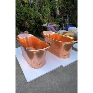 Suministro directo de fábrica, bañera martillada independiente Vintage, bañera personalizada, bañera de cobre, bañera de decoración de baño - Product Image 3