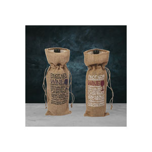 Bolsa de transporte de botellas de vino de yute ecológica de alta calidad con tamaño y logotipo personalizables-Bolsa de regalo para uso promocional - Product Image 1