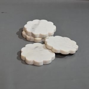 Posavasos redondo de mármol para té y café al mejor precio, nuevo diseño, vajilla, alfombrilla hecha a mano en la India - Product Image 3