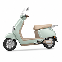 Skuter Listrik Retro 1000W 60V Streetbikes Moped Klasik 55km/jam E-Bike Komuter Perkotaan