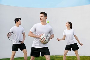 En stock Quick Dry Sport Transpirable Cuello redondo Camiseta de poliéster para hombres DDP Envío - Product Image 5