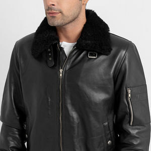 Nouvelle veste en cuir Offre Spéciale en fausse fourrure Concevez votre propre tenue tendance Vente en ligne Veste en cuir en fausse fourrure - Product Image 6