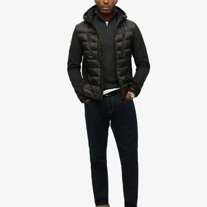 Chaqueta de Invierno Premium para Hombre, Chaqueta Acolchada de Lona, Térmica, con Capucha, para Uso en Exteriores, con Forro de Seda - Product Image 2