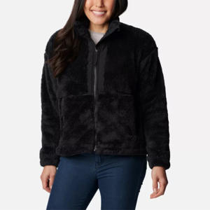 OEM fabricante personalizado al por mayor de las mujeres de cremallera completa de invierno Sherpa chaqueta gruesa chaqueta de lana de Cachemira - Product Image 1